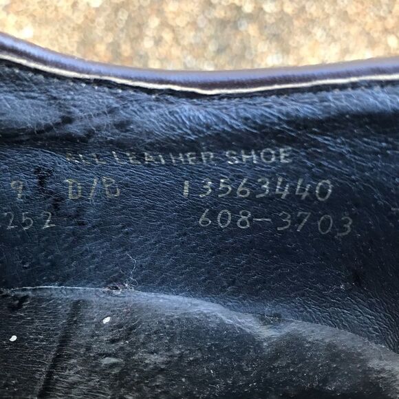 Vintage punched wingtip oxfords mod hipster retro rockabilly 9D - Picture 3 of 9